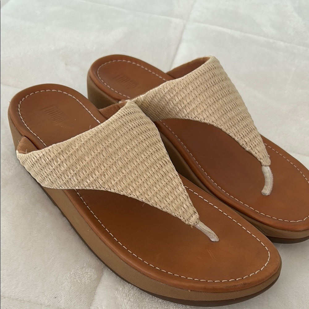 FitFlop Tan Wedge Sandals